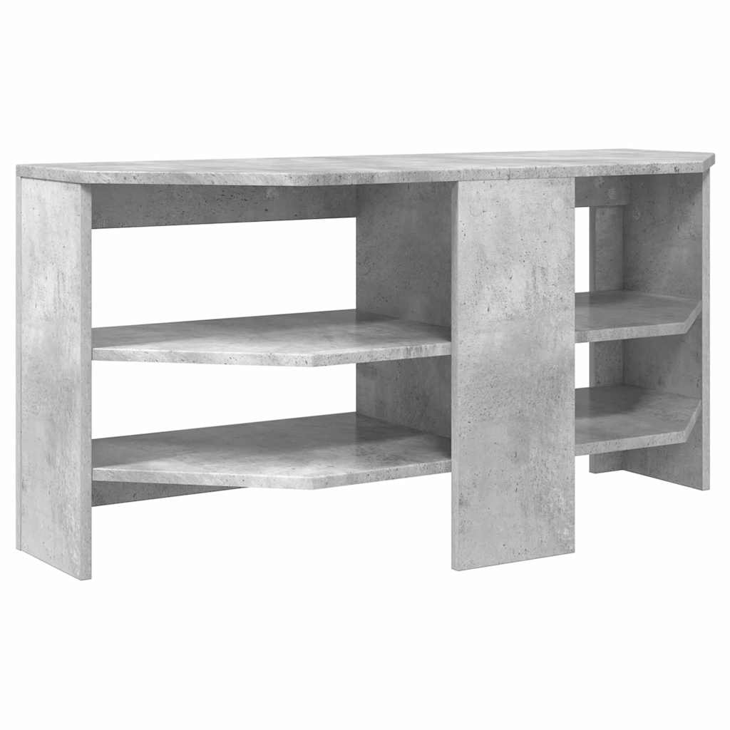 EckTVSchrank Beton Grau 102 x 40,5 x 45 cm Holzwerkstoff