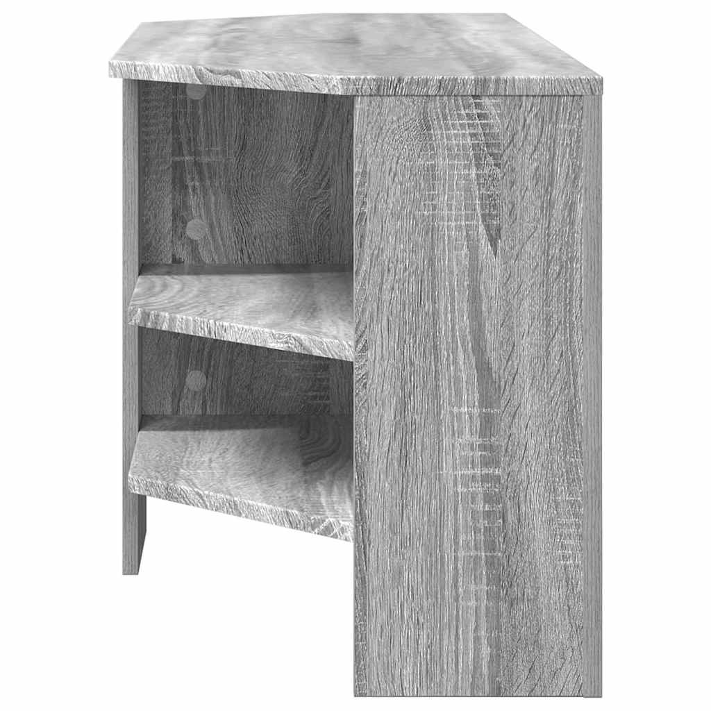EckTVSchrank Graues Sonoma 102 x 40,5 x 45 cm Holzwerkstoff