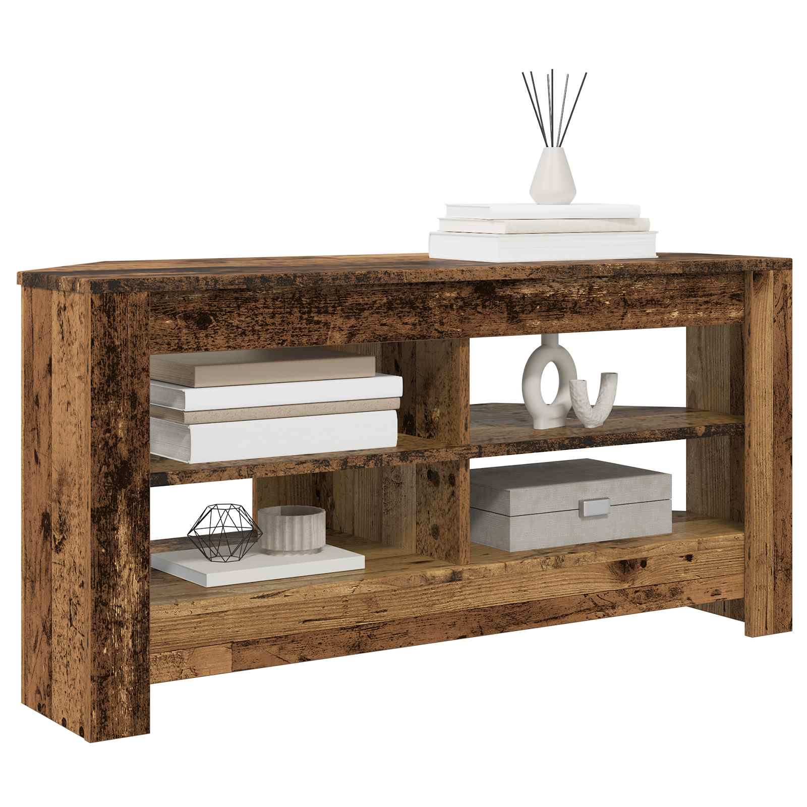 EckTVSchrank Altholz 102 x 40,5 x 45 cm Holzwerkstoff