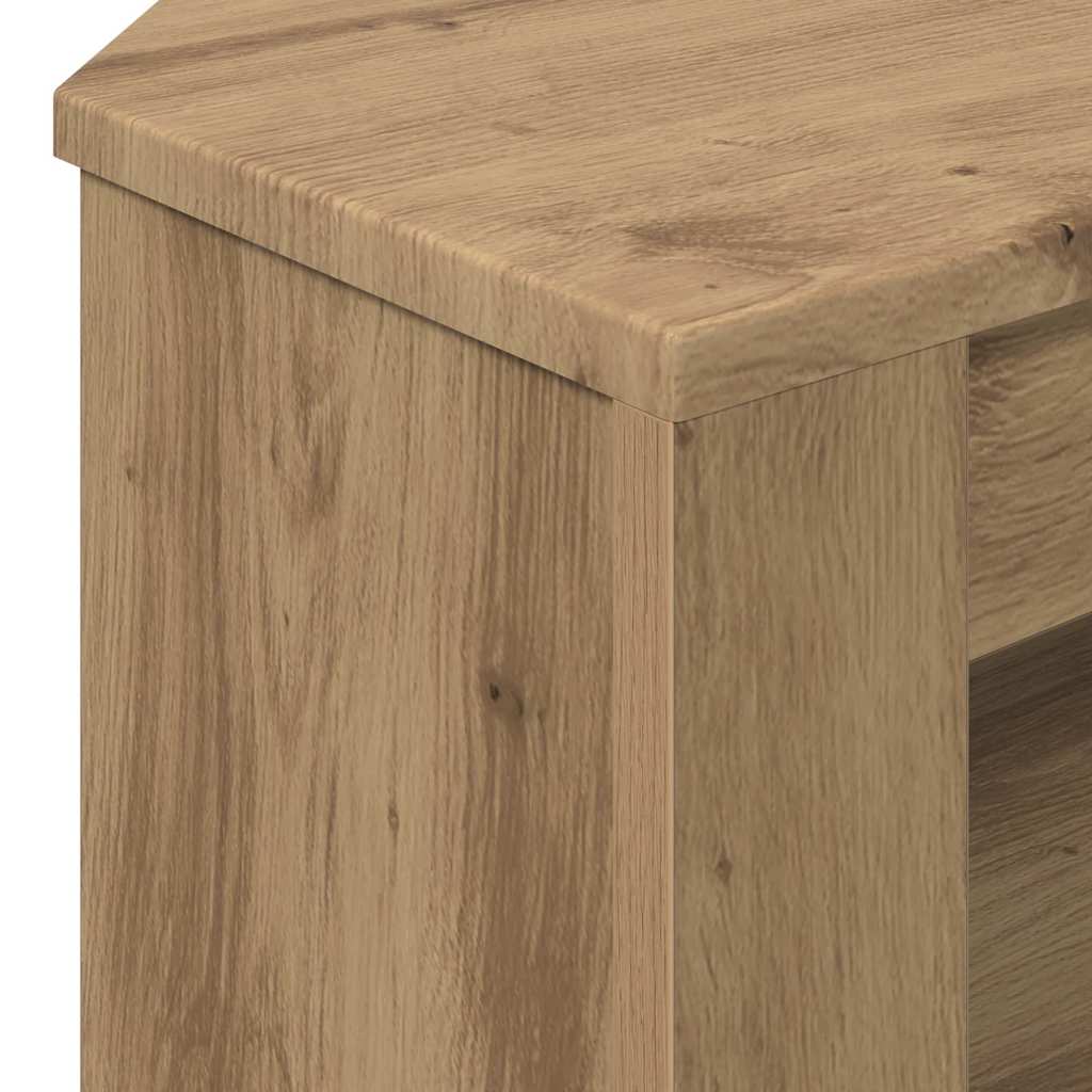 EckTVSchrank Artisan-Eiche 102 x 40,5 x 45 cm Holzwerkstoff