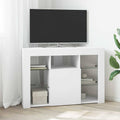 Eck-LED-TV-Schrank Wandmontiert Weiß 100x40x68cm Holzwerkstoff