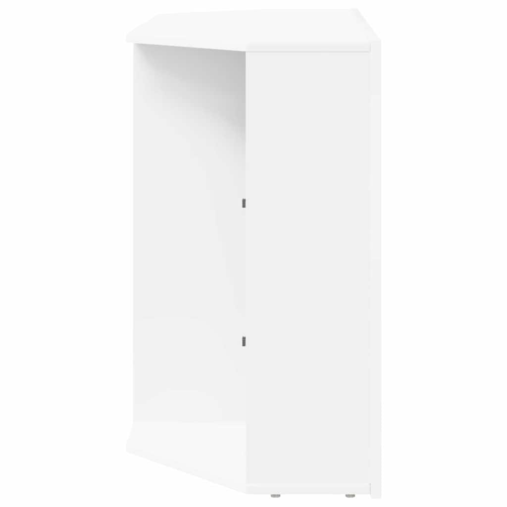 Eck-LED-TV-Schrank Wandmontiert Weiß 100x40x68cm Holzwerkstoff
