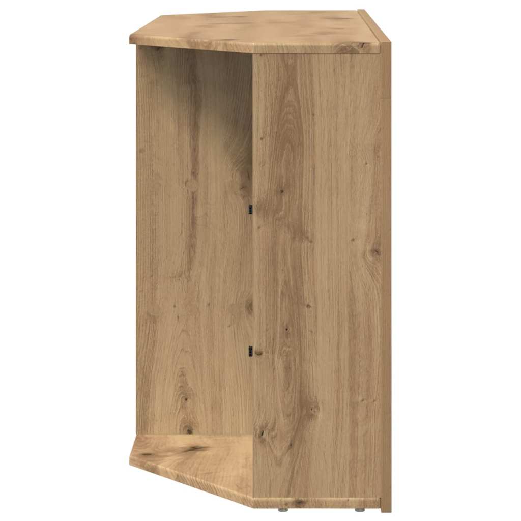 Eck-LED-TV-Schrank Artisan-Eiche 100x40x68cm Holzwerkstoff