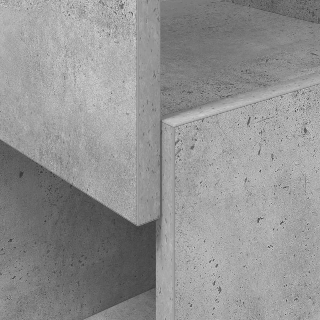 Eckschrank Beton Grau 25,5x25x102cm Holzwerkstoff