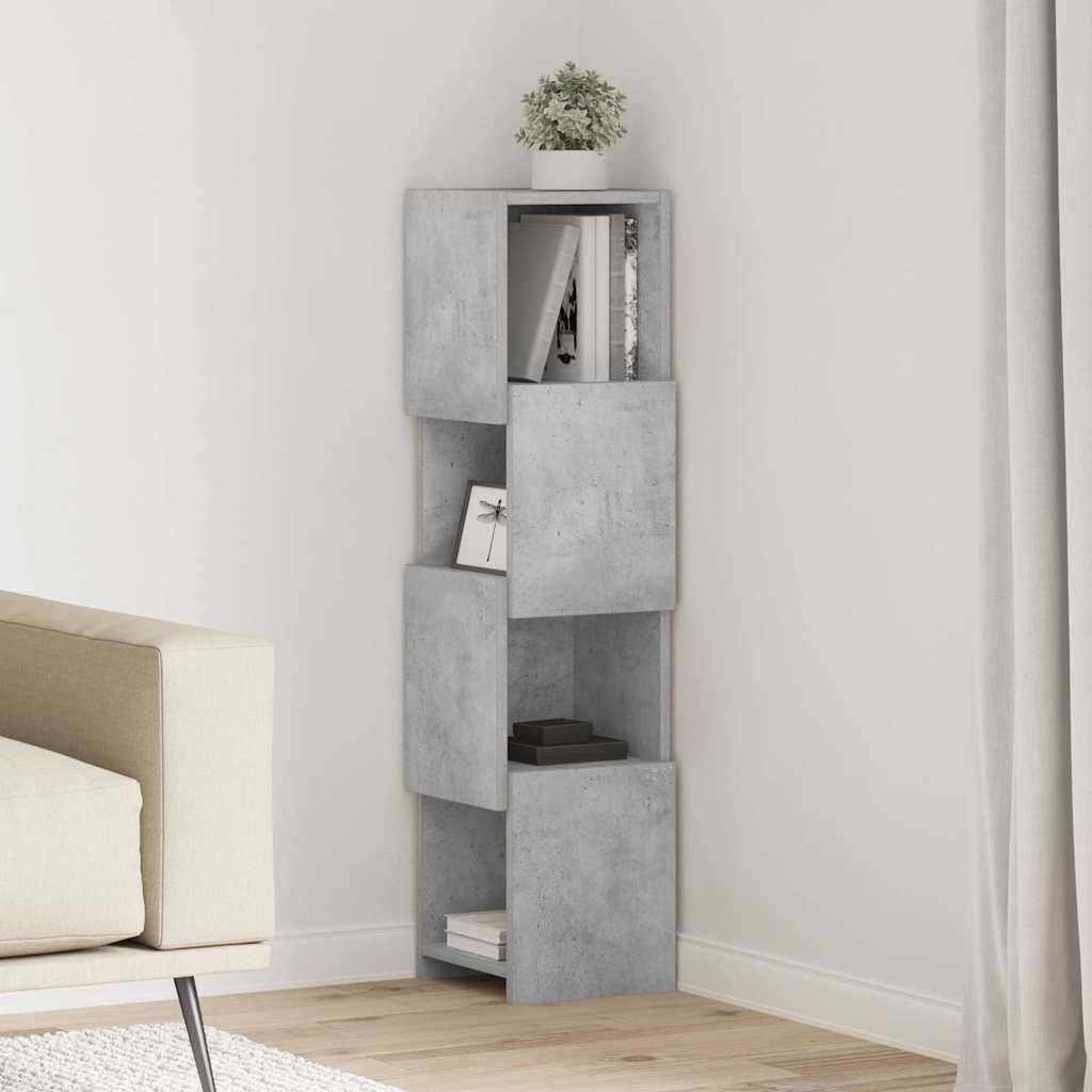 Eckschrank Beton Grau 25,5x25x102cm Holzwerkstoff