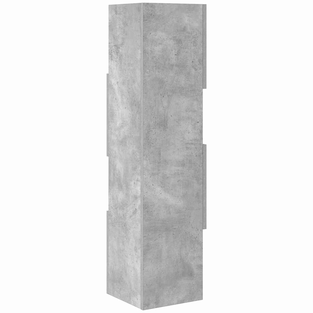 Eckschrank Beton Grau 25,5x25x102cm Holzwerkstoff