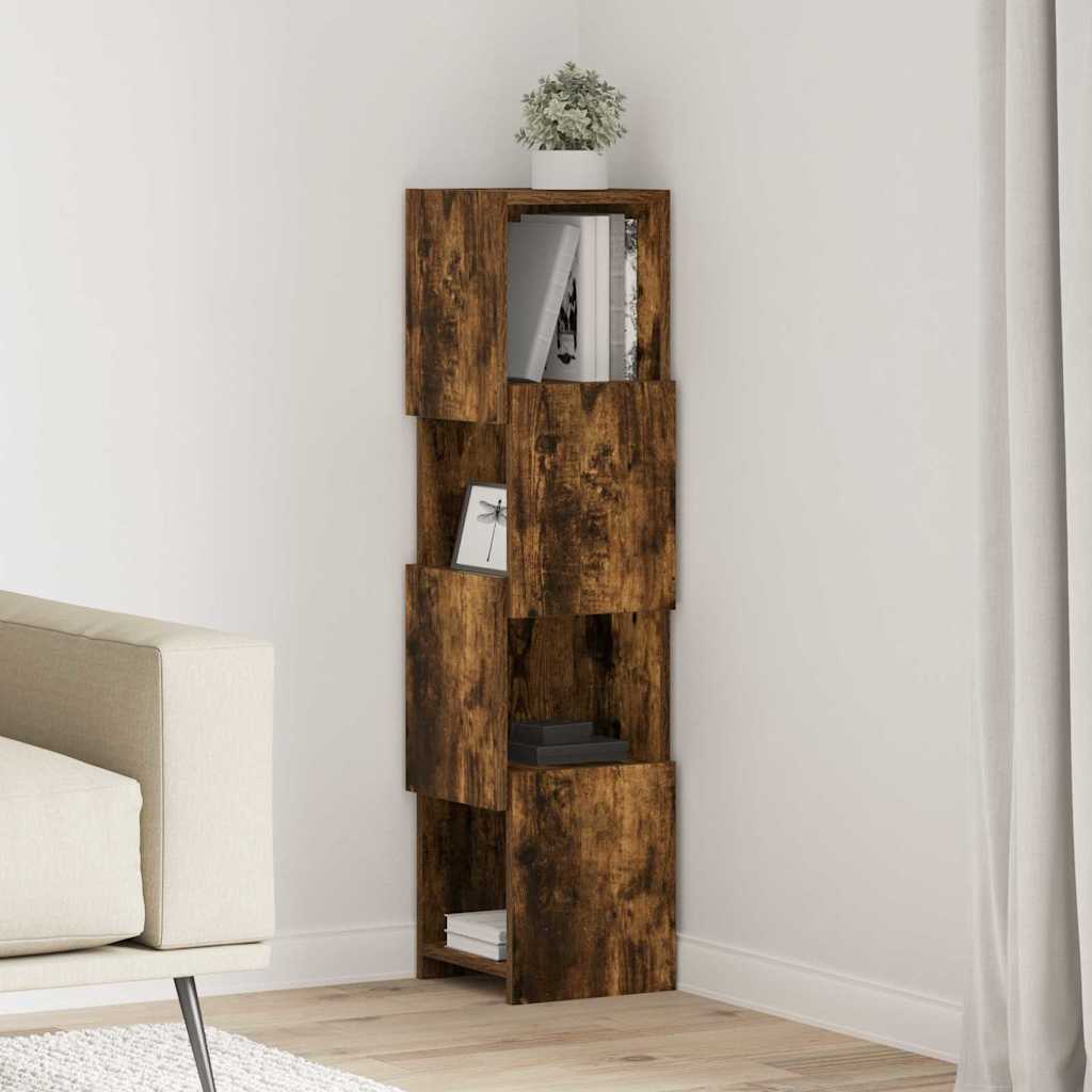 Eckschrank Geräucherte Eiche 25,5x25x102cm Holzwerkstoff