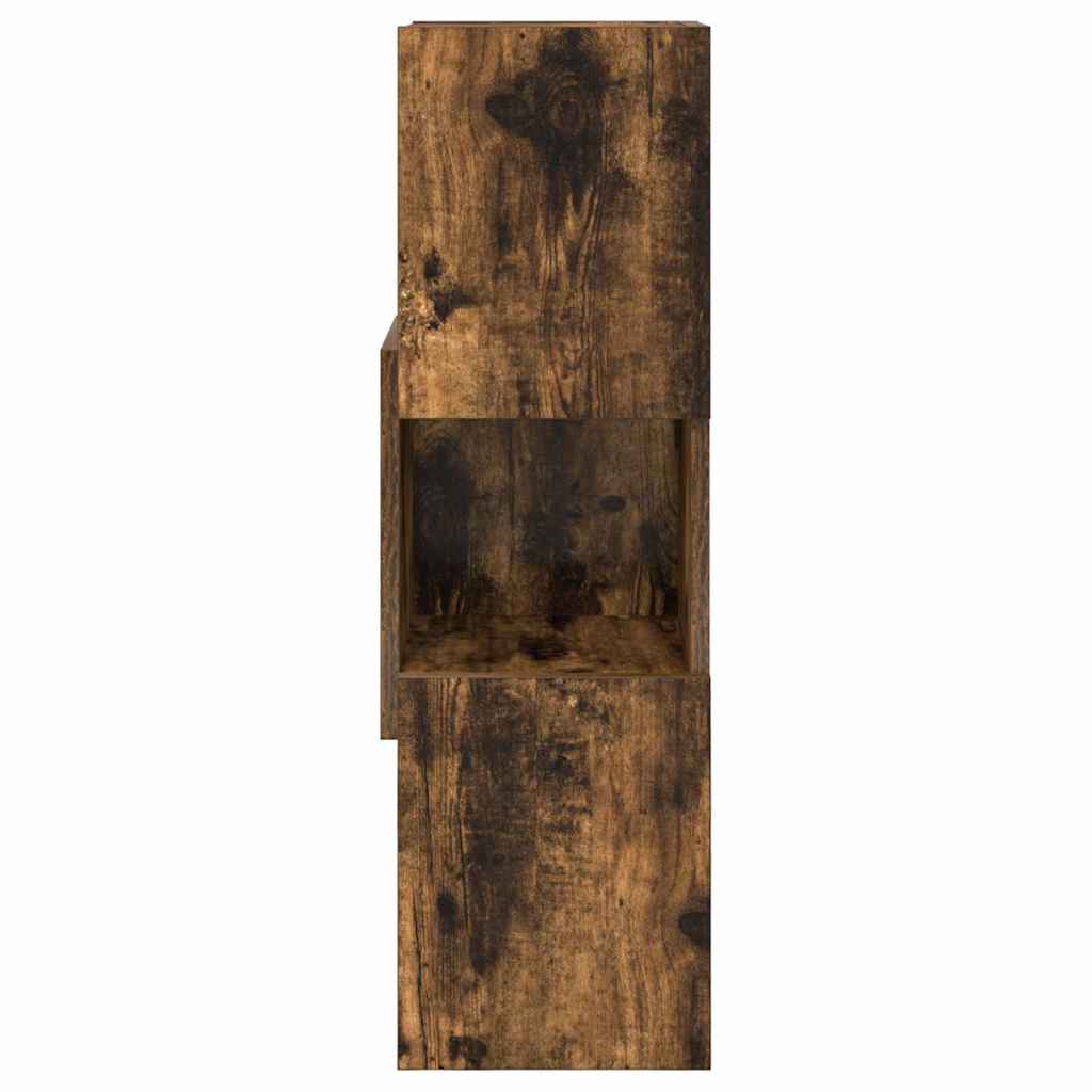 Eckschrank Geräucherte Eiche 25,5x25x80cm Holzwerkstoff