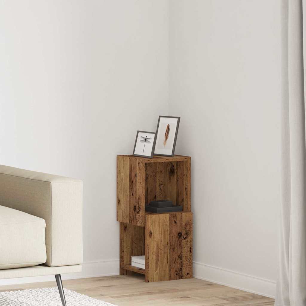 Eckschrank Altholz 25,5x25x55cm Holzwerkstoff