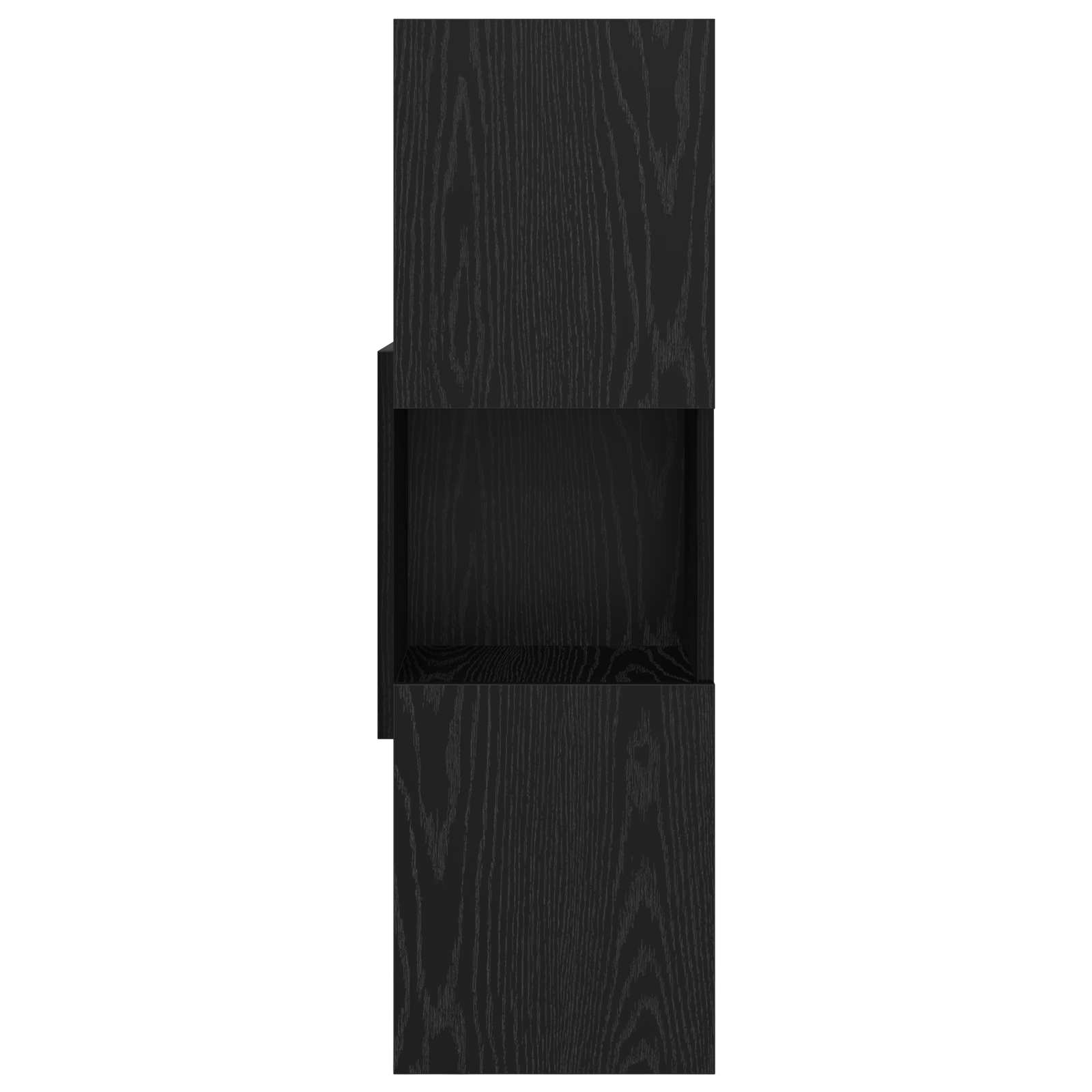 Eckschrank Schwarz Eichen-Optik 30,5x30x95cm Holzwerkstoff