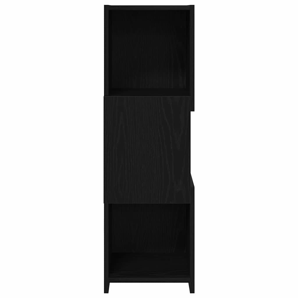 Eckschrank Schwarz Eichen-Optik 30,5x30x95cm Holzwerkstoff