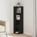 Eckschrank Schwarz 27,5x27x102cm Holzwerkstoff