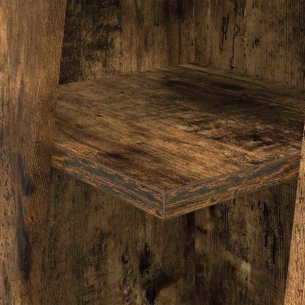 Eckschrank Geräucherte Eiche 27,5x27x102cm Holzwerkstoff