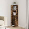 Eckschrank Geräucherte Eiche 27,5x27x102cm Holzwerkstoff