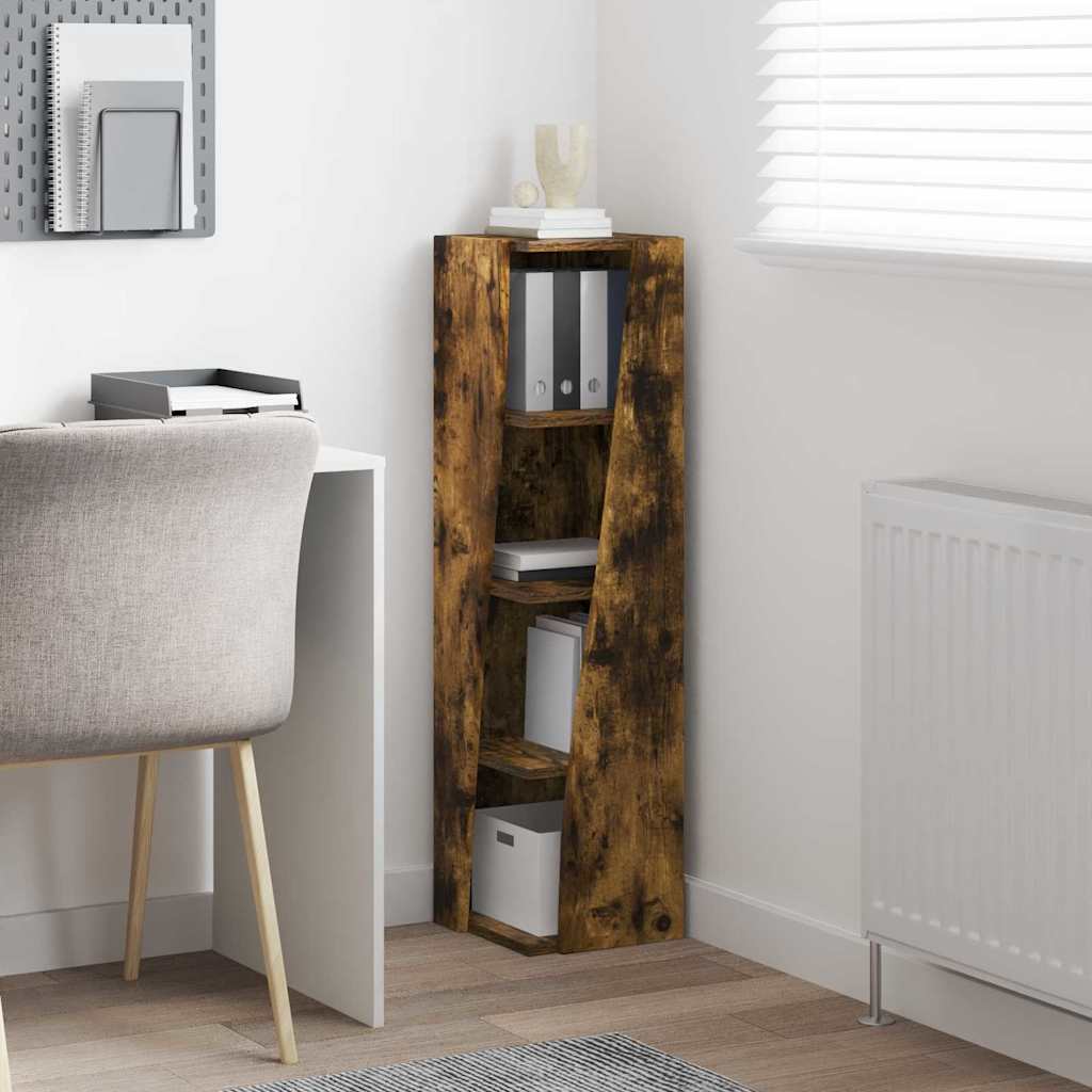 Eckschrank Geräucherte Eiche 27,5x27x102cm Holzwerkstoff