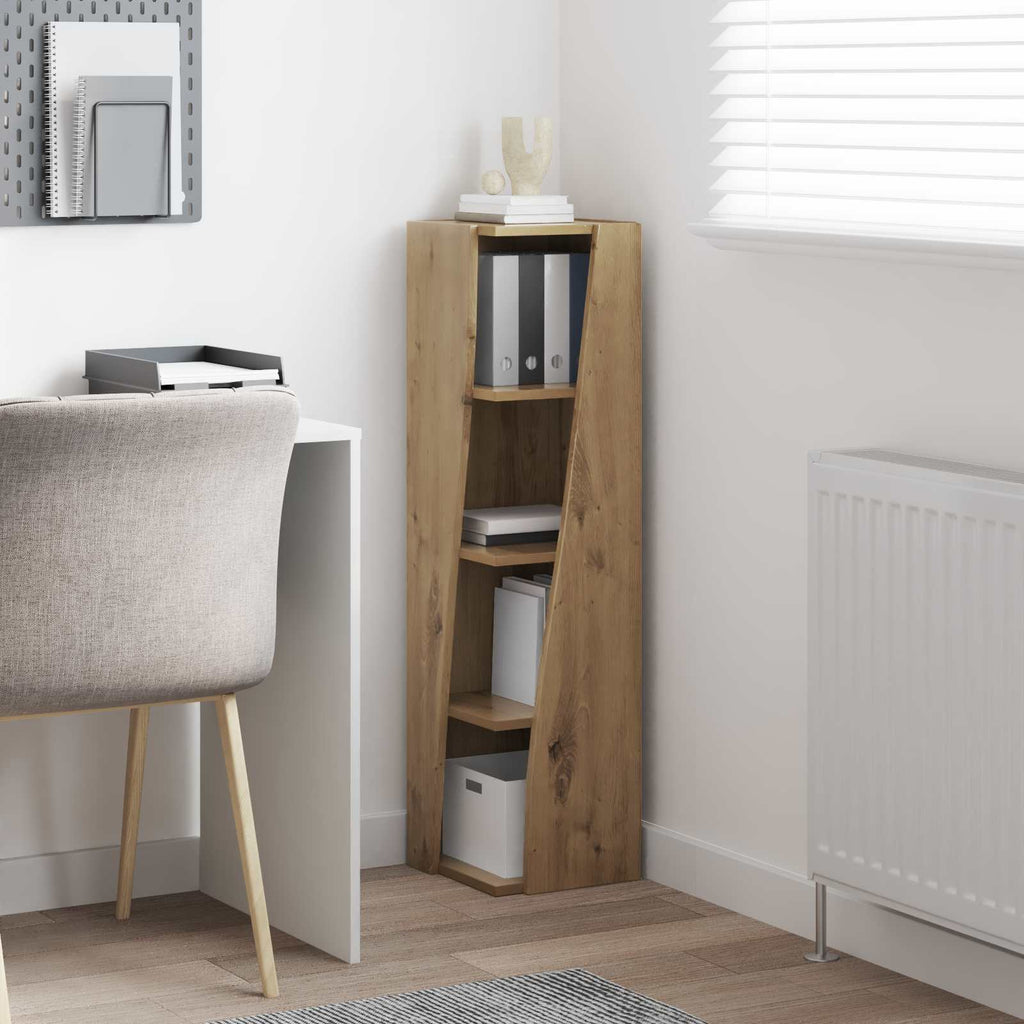 Eckschrank 27,5x27x102cm Holzwerkstoff Artisan-Eiche