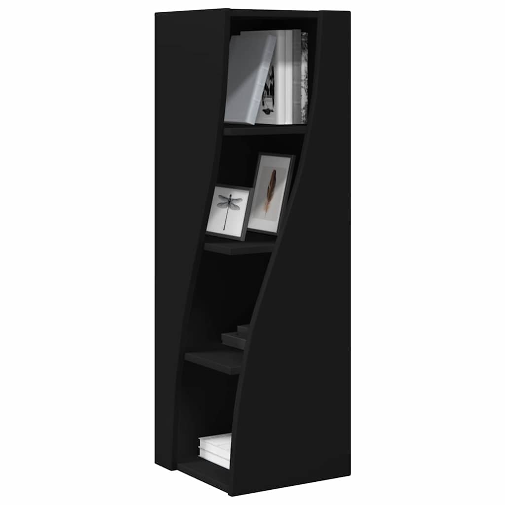 Eckschrank Schwarz 32x32x102cm Holzwerkstoff