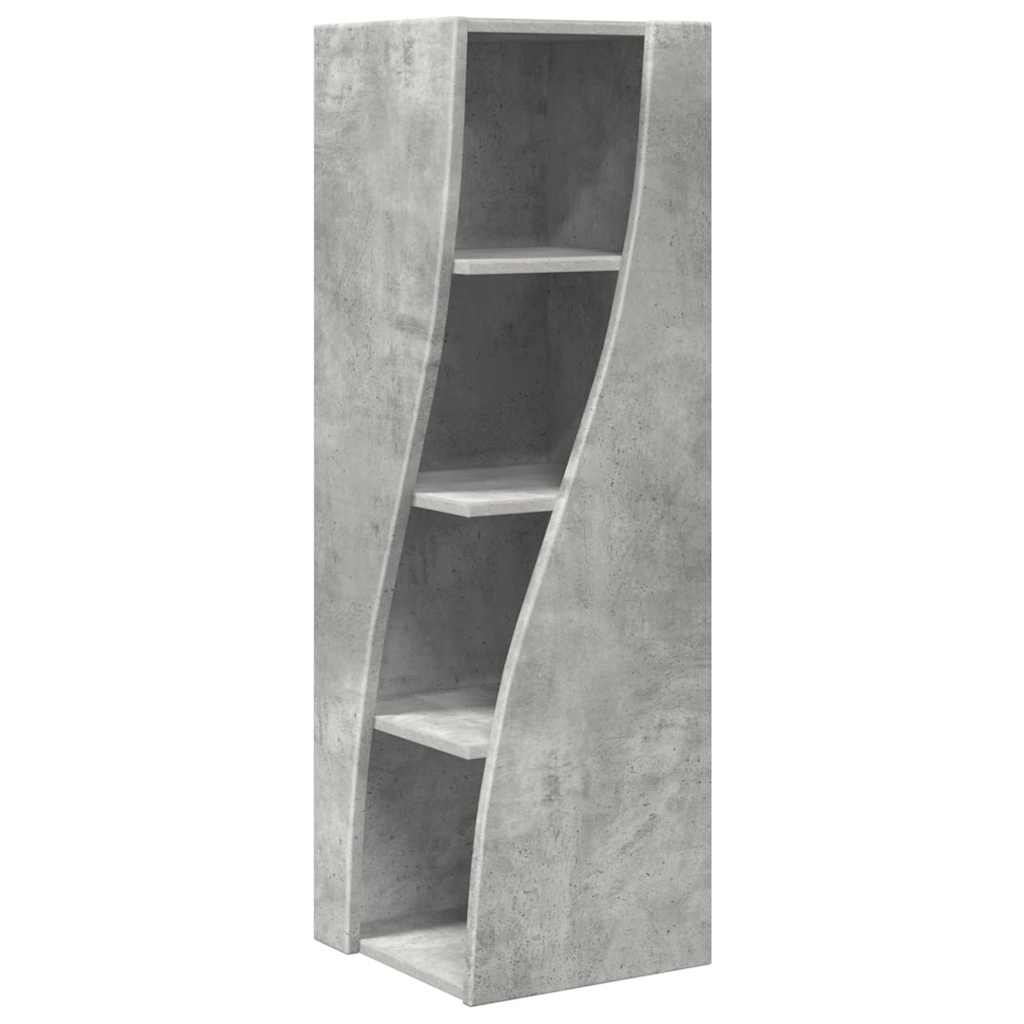 Eckschrank Beton Grau 32x32x102cm Holzwerkstoff