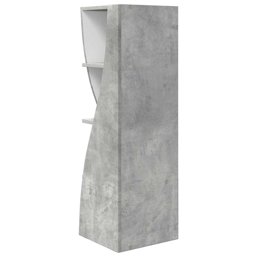 Eckschrank Beton Grau 32x32x102cm Holzwerkstoff
