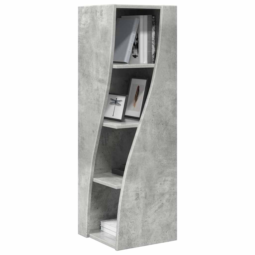 Eckschrank Beton Grau 32x32x102cm Holzwerkstoff