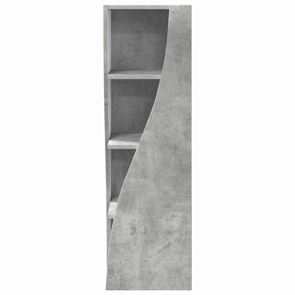 Eckschrank Beton Grau 32x32x102cm Holzwerkstoff