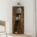 Eckschrank Geräucherte Eiche 32x32x102cm Holzwerkstoff