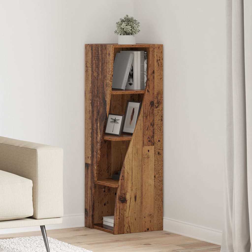 Eckschrank Altholz 32x32x102cm Holzwerkstoff