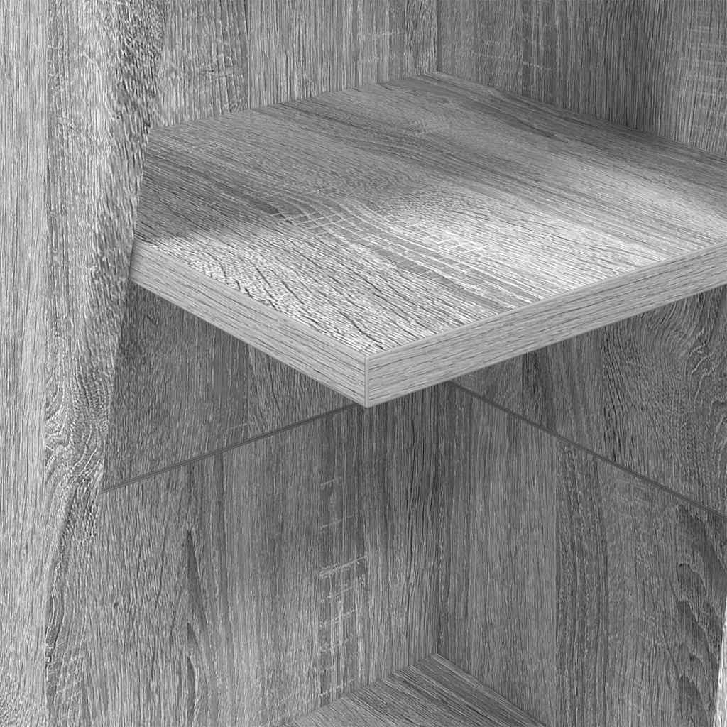 Eckschrank Graues Sonoma 27,5x27x140cm Holzwerkstoff
