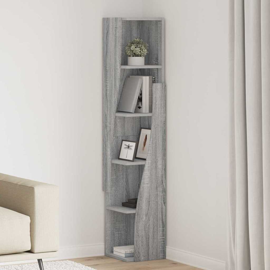 Eckschrank Graues Sonoma 27,5x27x140cm Holzwerkstoff