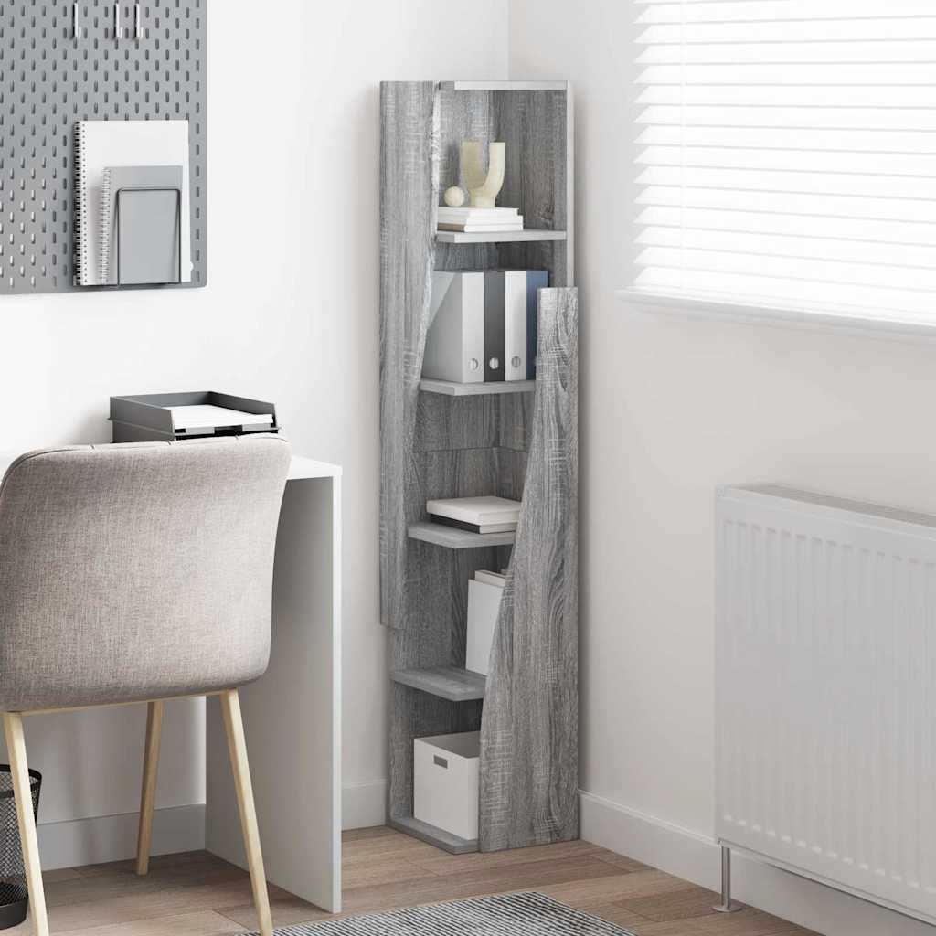 Eckschrank Graues Sonoma 27,5x27x140cm Holzwerkstoff