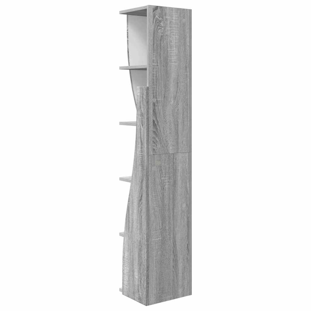 Eckschrank Graues Sonoma 27,5x27x140cm Holzwerkstoff