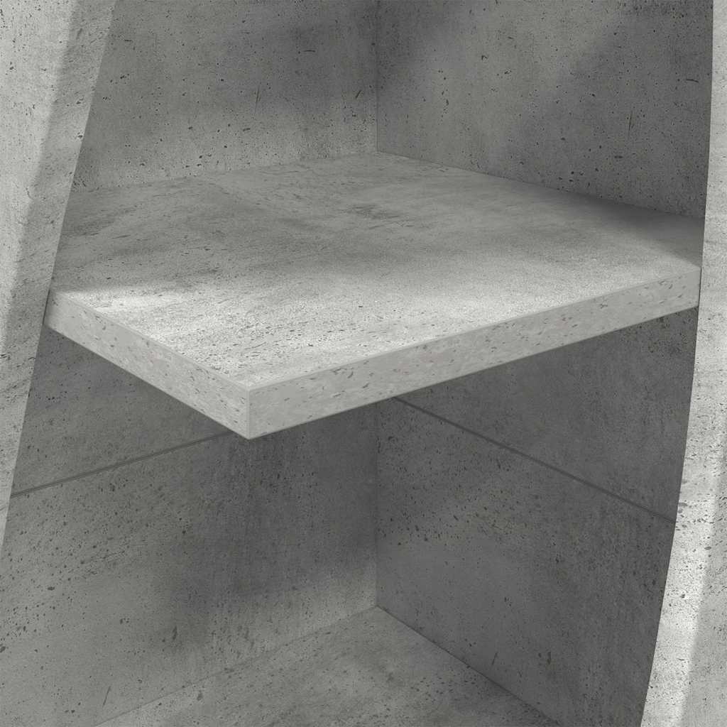 Eckschrank Beton Grau 32x32x140cm Holzwerkstoff