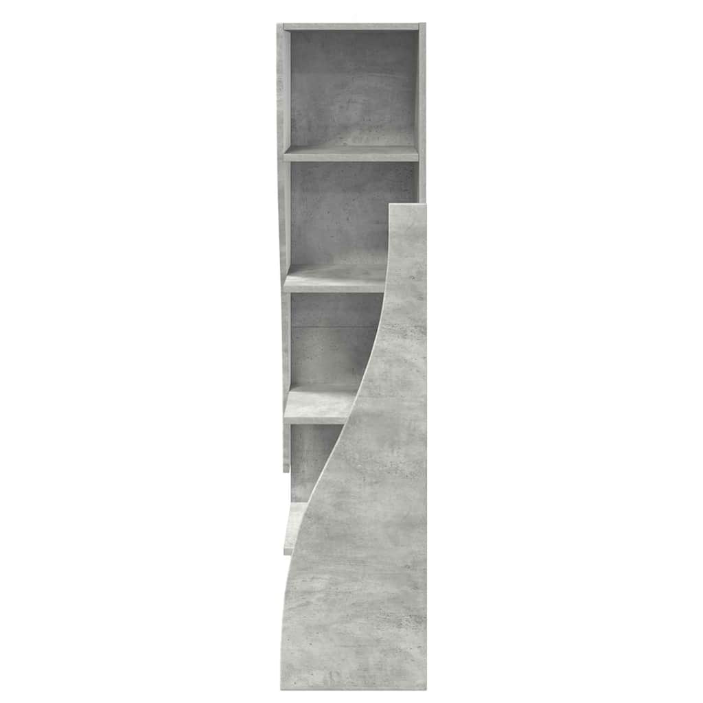 Eckschrank Beton Grau 32x32x140cm Holzwerkstoff