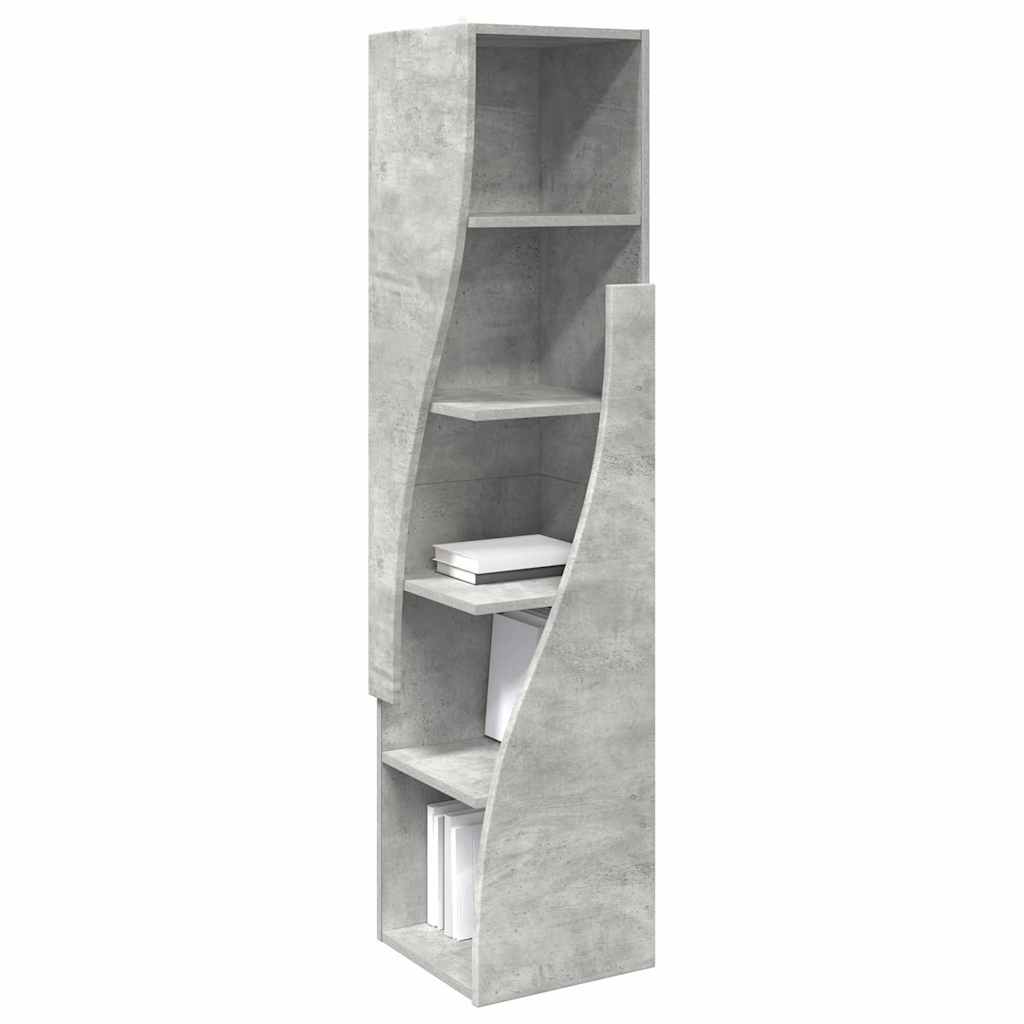 Eckschrank Beton Grau 32x32x140cm Holzwerkstoff