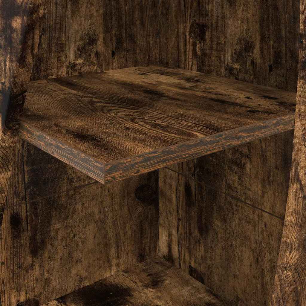 Eckschrank Geräucherte Eiche 32x32x140cm Holzwerkstoff