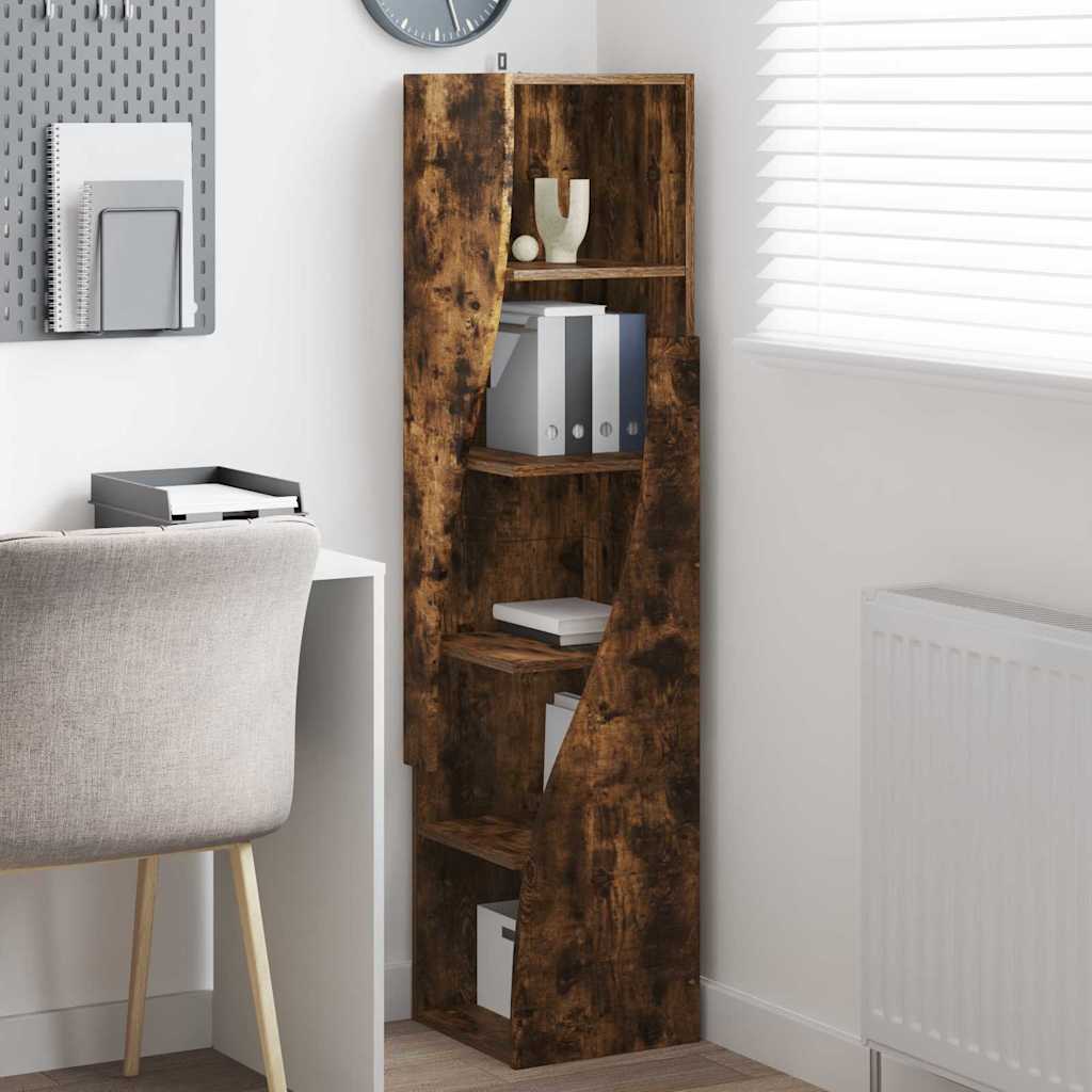 Eckschrank Geräucherte Eiche 32x32x140cm Holzwerkstoff