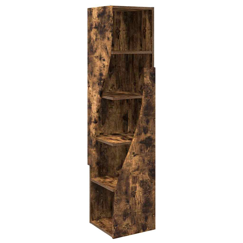 Eckschrank Geräucherte Eiche 32x32x140cm Holzwerkstoff
