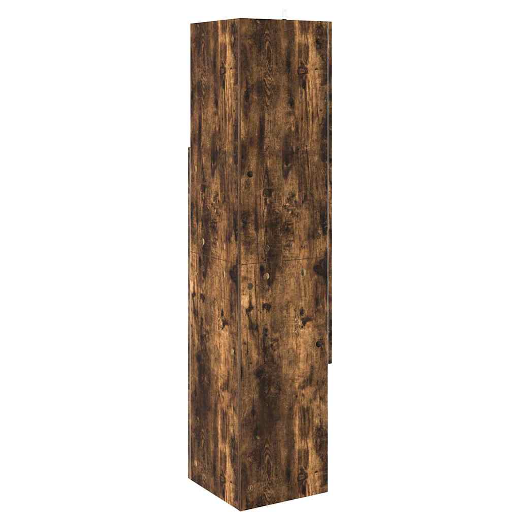 Eckschrank Geräucherte Eiche 32x32x140cm Holzwerkstoff