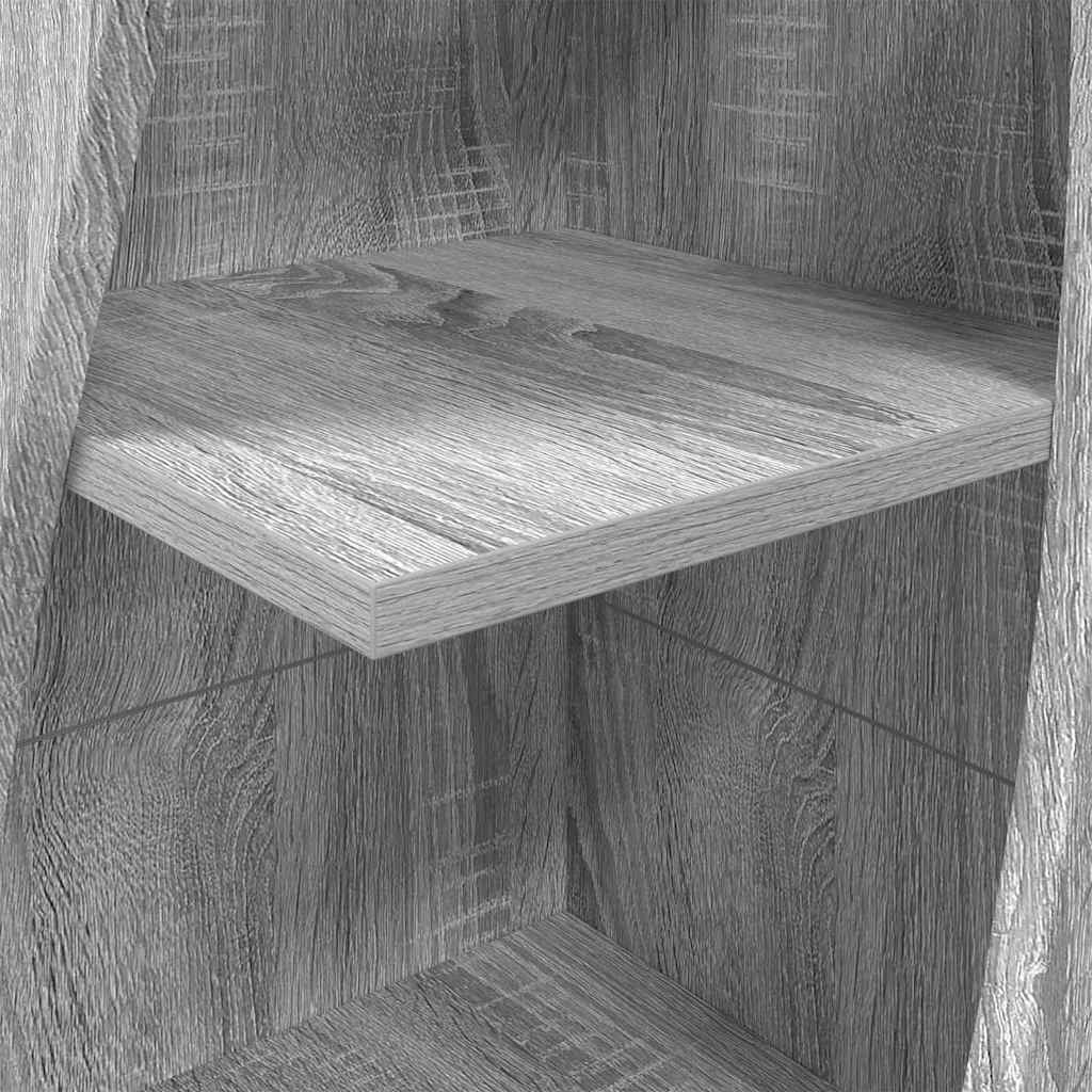 Eckschrank Graues Sonoma 32x32x140cm Holzwerkstoff
