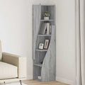 Eckschrank Graues Sonoma 32x32x140cm Holzwerkstoff