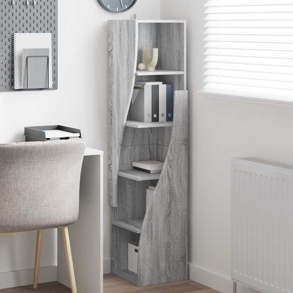 Eckschrank Graues Sonoma 32x32x140cm Holzwerkstoff