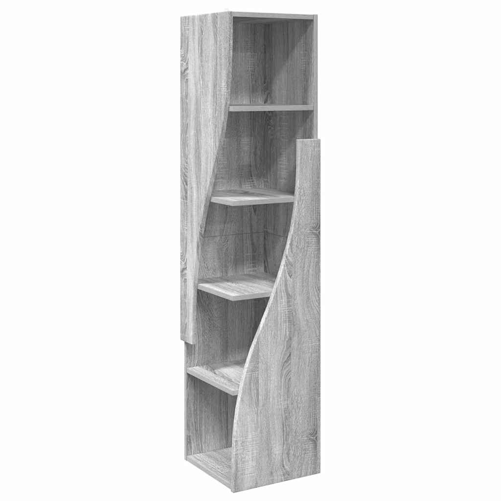 Eckschrank Graues Sonoma 32x32x140cm Holzwerkstoff