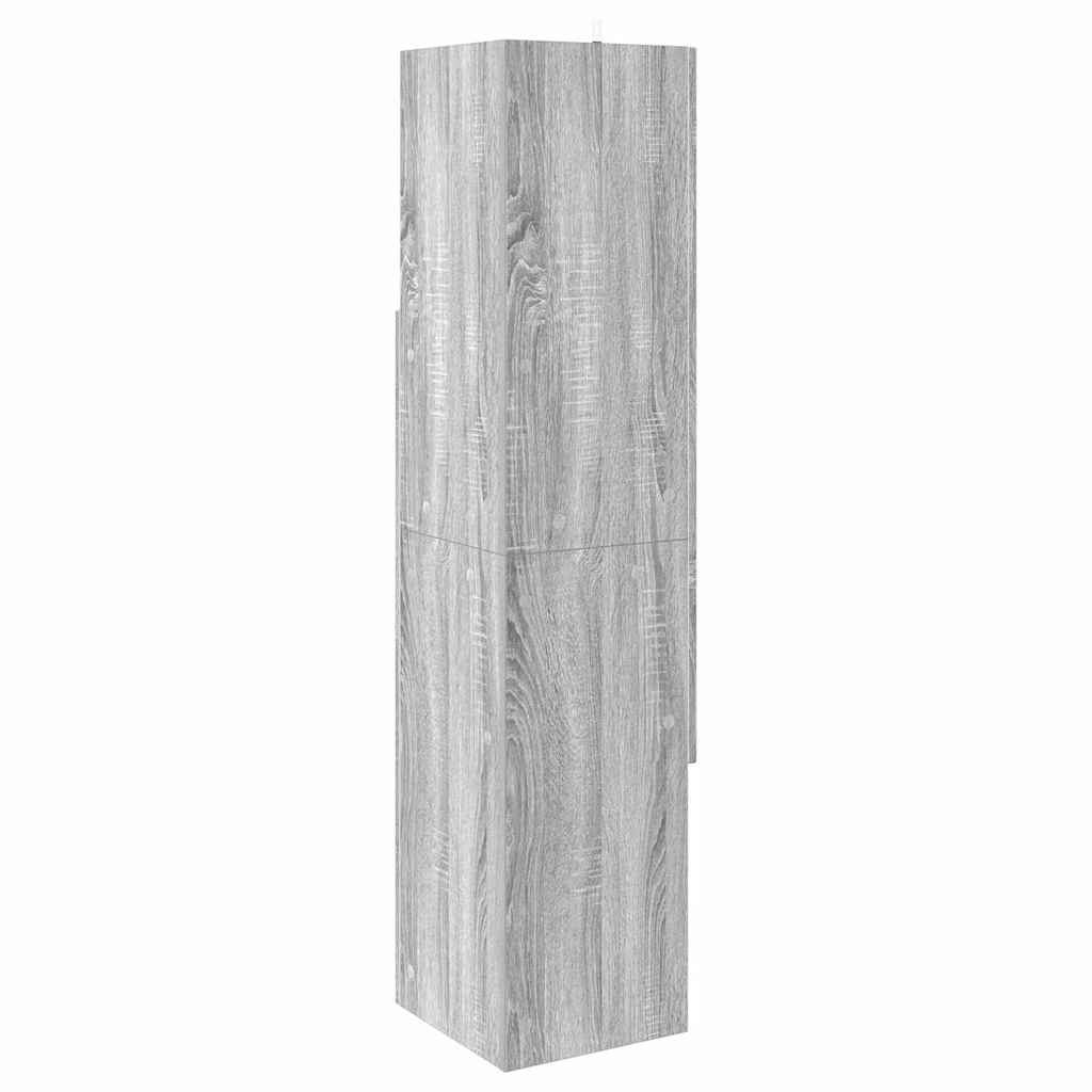 Eckschrank Graues Sonoma 32x32x140cm Holzwerkstoff