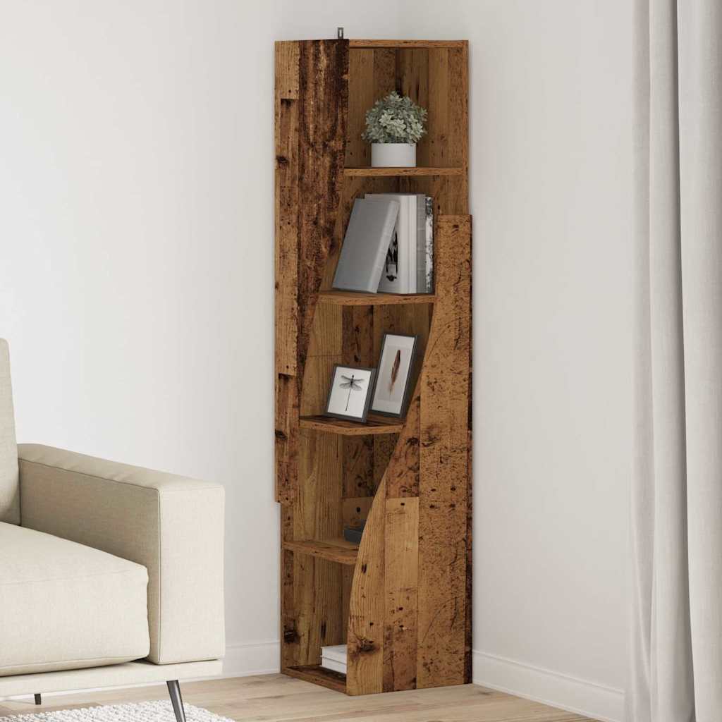 Eckschrank Altholz 32x32x140cm Holzwerkstoff