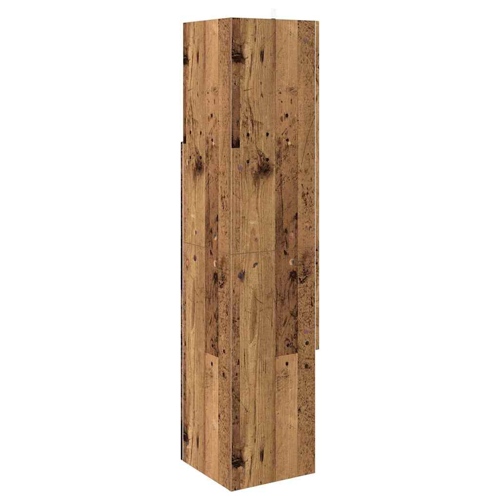 Eckschrank Altholz 32x32x140cm Holzwerkstoff