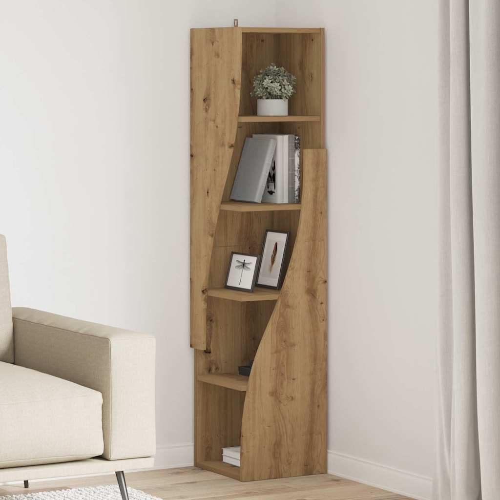 Eckschrank Artisan-Eiche 32x32x140cm Holzwerkstoff