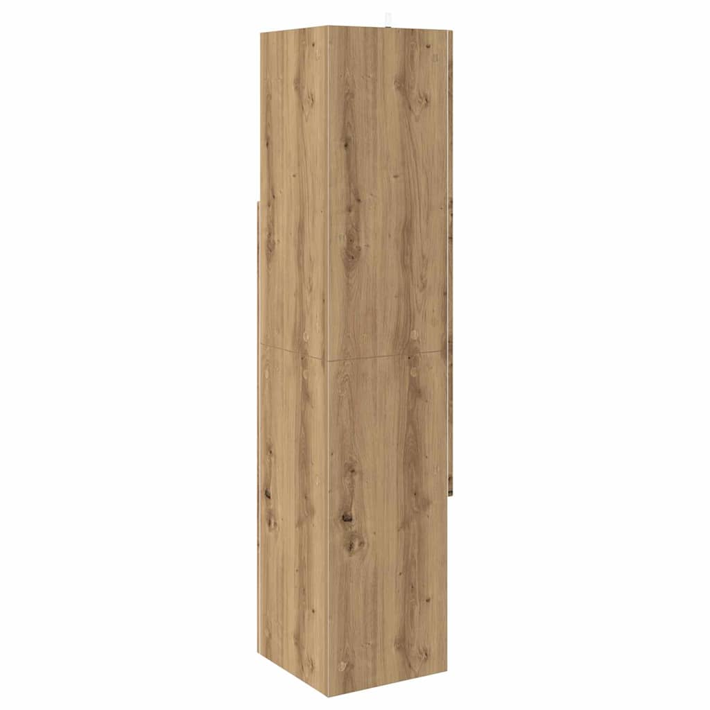 Eckschrank Artisan-Eiche 32x32x140cm Holzwerkstoff