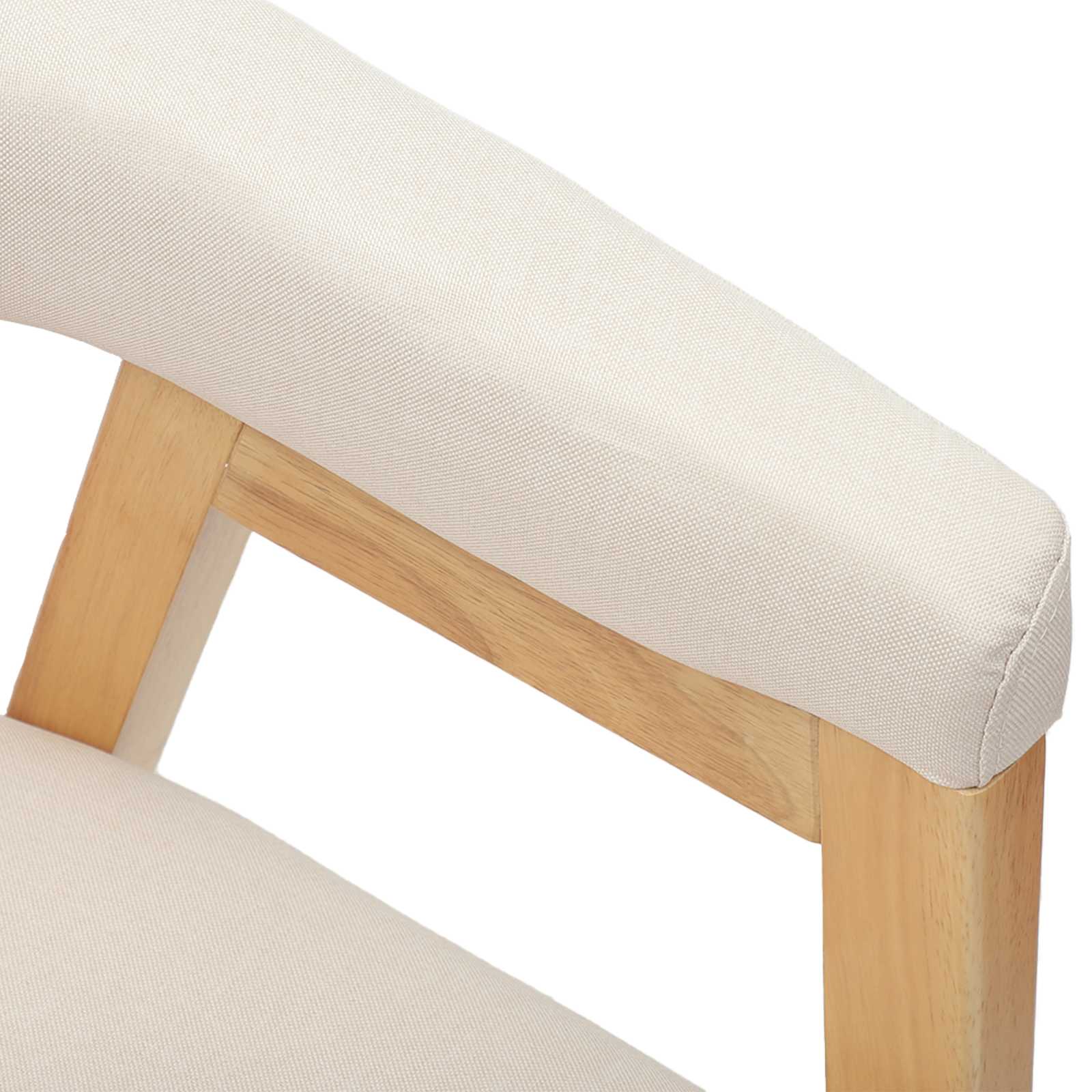 Esszimmerstühle 2 pcs Natur 54 x 57 x 73 cm Massives Gummiholz