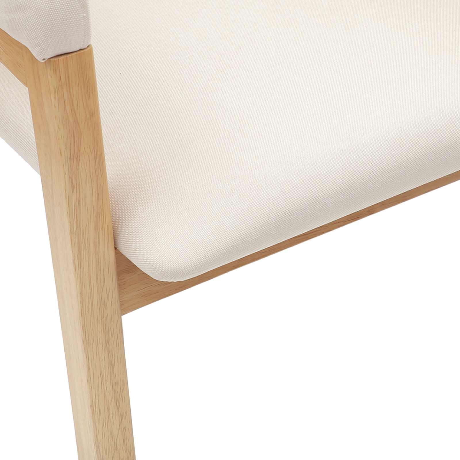 Esszimmerstühle 2 pcs Natur 54 x 57 x 73 cm Massives Gummiholz