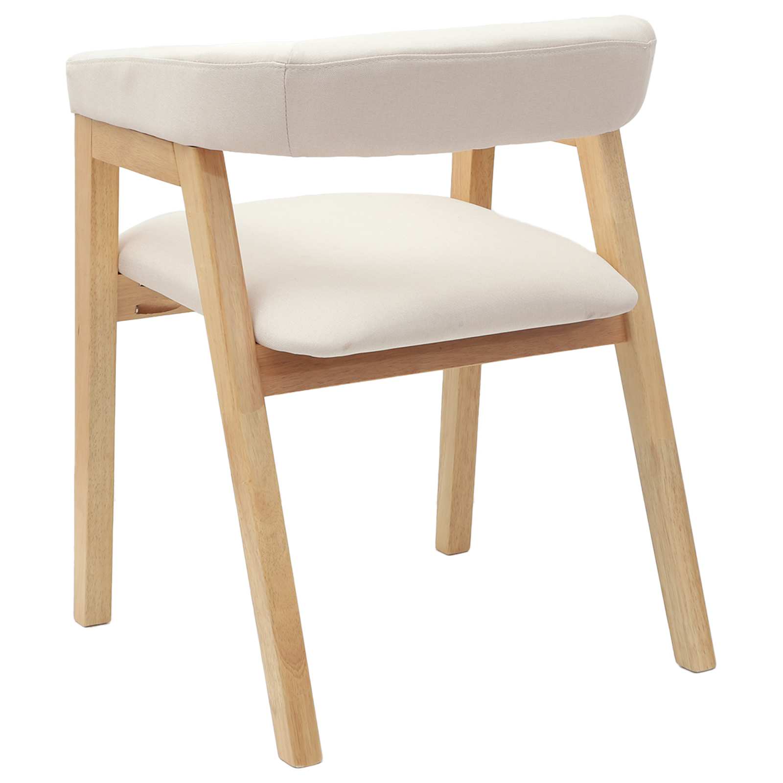 Esszimmerstühle 2 pcs Natur 54 x 57 x 73 cm Massives Gummiholz